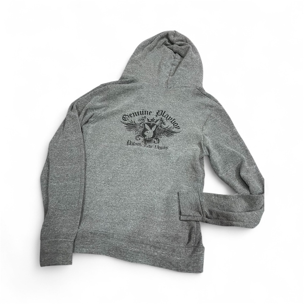 Vintage Playboy Palms Las Vegas Hoodie – Size M Gray
